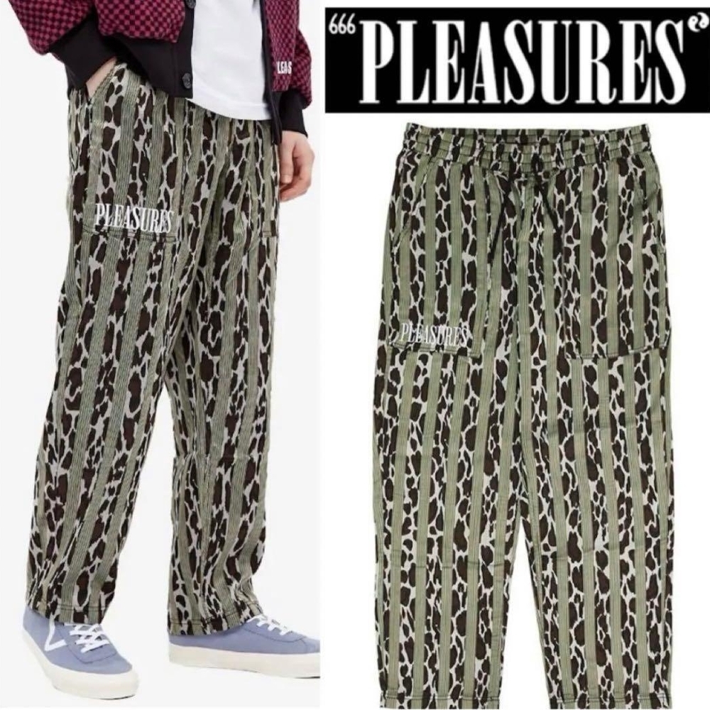 Pleasures Men's Camouflage Cargo Pants
